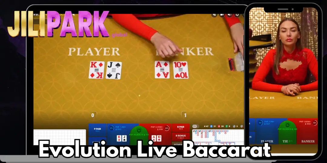 Evolution Live Baccarat Interface
