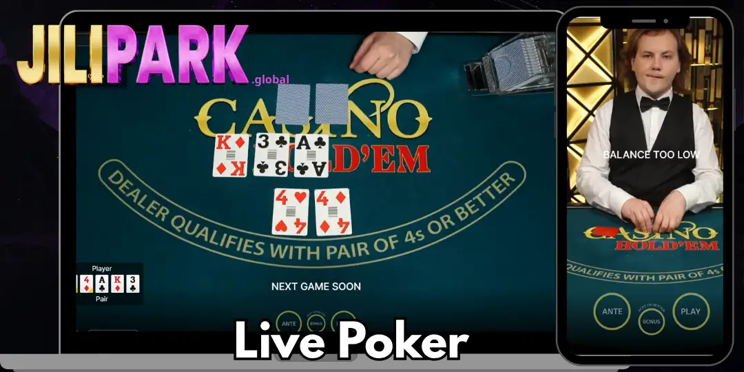 Live Poker Interface